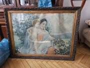 Obrazy religijne w ozdobnych ramach – dekoracja vintage