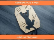 wieszak na klucze kot sklejka SZEPT