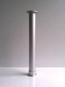 Podpórka półki do regału stalowa srebrna elegancka noga podpora słupek