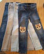 Spodnie dziewczynka r. 104-110 zestaw