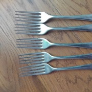 Stare widelce 5 szt. Anglia.