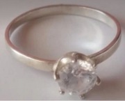 Srebrny zaręczynowy pierścionek 925 , r 18