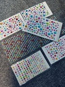 Zestaw naklejek z kryształkami i perełkami (DIY)