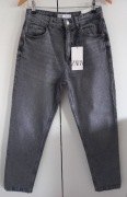 Zara spodnie jeans mom fit r.38