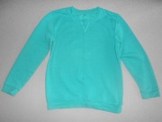 Bluza r. 128 zielona, ciepła, dla chłopca
