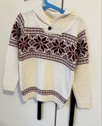Sweter chłopięcy r.122/128, 7/8 lat, stan idealny