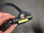 Latarka czołowa czołówka LED USB C Mocna