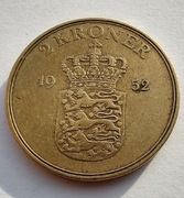 DANIA 2 Kroner 1952 ŁADNA