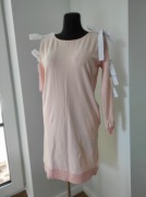 Pastelowa sukienka LaLeLi kokardki nowa z metką 40 L