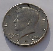 1/2 dolar 1972 bzm  half dollar  Kennedy (5) Stan !!