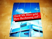 Prospekt Ford Sierra, Escort, Fiesta, Scorpio, Transit 1989