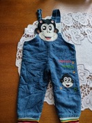 Spodnie chłopięce jeansowe ocieplane rozmiar 86-92