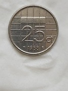 022 Holandia 25 centów, 1988