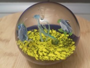 Paperweight Murano Acquarium, Duży, LATA 60. XX w. Wzór Fratelli Toso