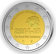 2 Euro - Belgia z 2014 roku.