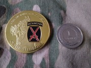 Challenge coin 10 Dywizja Górska US Army