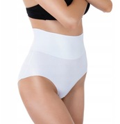 Majtki wyszczuplające z wysokim pasem M/L, laserowe, białe