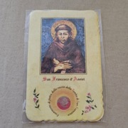 relikwia obrazek św.Franciszek z Asyżu 