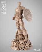 Kapitan Ameryka Marvel MCU 40cm Figurka 1/6 Ręcznie Malowana 
