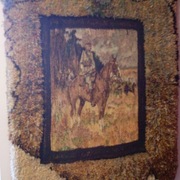 Gobelin na ścianę - Kossak, Piłsudski na kasztance