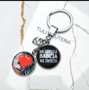 Brelok Breloczki że Zdjęciem Dzień Babci do kluczy Najlepsza Babcia