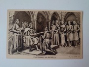 W. Boratyński POCZTÓWKA Rycerz wyd. Akropol 1938 UNIKAT CZYSTA