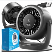 Wentylator biurkowy DiveBlues wiatrak cichy podłogowy akumulatorowy US