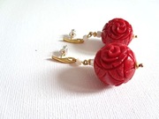 NOWE SREBRO ZŁOTO RÓŻE CZERWONY KORAL PREZENT ŚWIĘTA