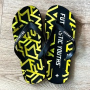 Klapki japonki plażowe basenowe Cropp rozm. 42-46 limonkowe DARMOWA WYSYŁKA