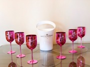 ZESTAW 6 kieliszki kieliszek MOET  + cooler