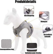 Szelki uprząż ze smyczą dla psa i kota regulowana XL szara