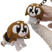 Brelok pies Beagle ruchomy breloczek z psem do kluczy piesek druk 3D 