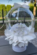 Balon Box Kwiaty Flower Box Prezent Ślubny Personalizacja