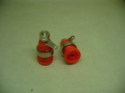 Gniazdo bananowe 4 mm laboratoryjne  czerwone