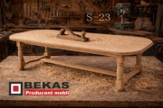 Klasyczny Stylowy Stół S-23 Lite DREWNO Dąb Naturalny BEKAS Producent Mebli