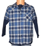 Niebieska w kratkę Bluzka Koszula 2 w 1 chłopiec Cherokee 116 (6 lat)