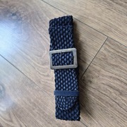 Szeroki pleciony granatowy pasek 