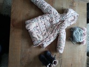 Kurtka zimowa rozm 98 i buty 