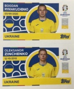 NAKLEJKI UEFA EURO 2024 - UKR 4 / UKR 5 Mykhaylichenko Zinchenko