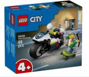 Lego city pościg na motocyklu policyjnym.