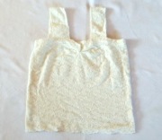 ŚLICZNA BLUZKA bluzeczka ecru M/L