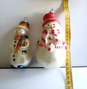 Cudowne bałwanki - bombki choinkowe komozja ręcznie malowane 