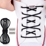 Sznurówki do butów bez wiązania elastyczne z zapięciem metalowym 100cm