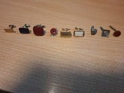 Spinki do mankietów  koszuli 9 szt. różne Vintage Retro