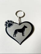 Breloczek do kluczy bulterier, pitbull, amstaff