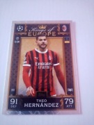 Topps Match attax extra 25 kings of europe Theo Hernandez 260 