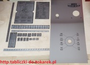 Frezarka FWD 32 Tabliczka Tabliczki Tabela Obrotów