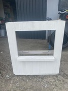 Obudowa kominka, Biała, Drewniana