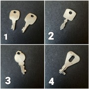 Klucze małe do walizek, kłódek podróżnych itp
