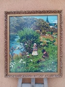 DUŻY OBRAZ GOBELINOWY Haft ,